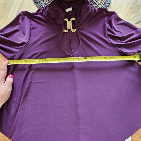 Elegant Purple Women's Top - Picture 6 of 7